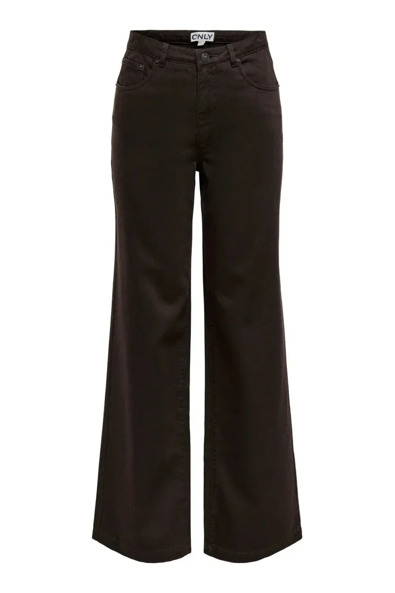 Only - Onljuicy-Soft Wide Pant - 5003385 Black Coffee
