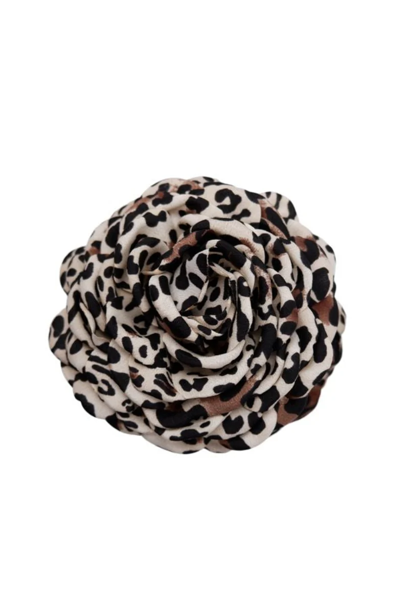 Black Colour - Bcvilla Mega Flower Hair Claw 6028 - Lt. Leo