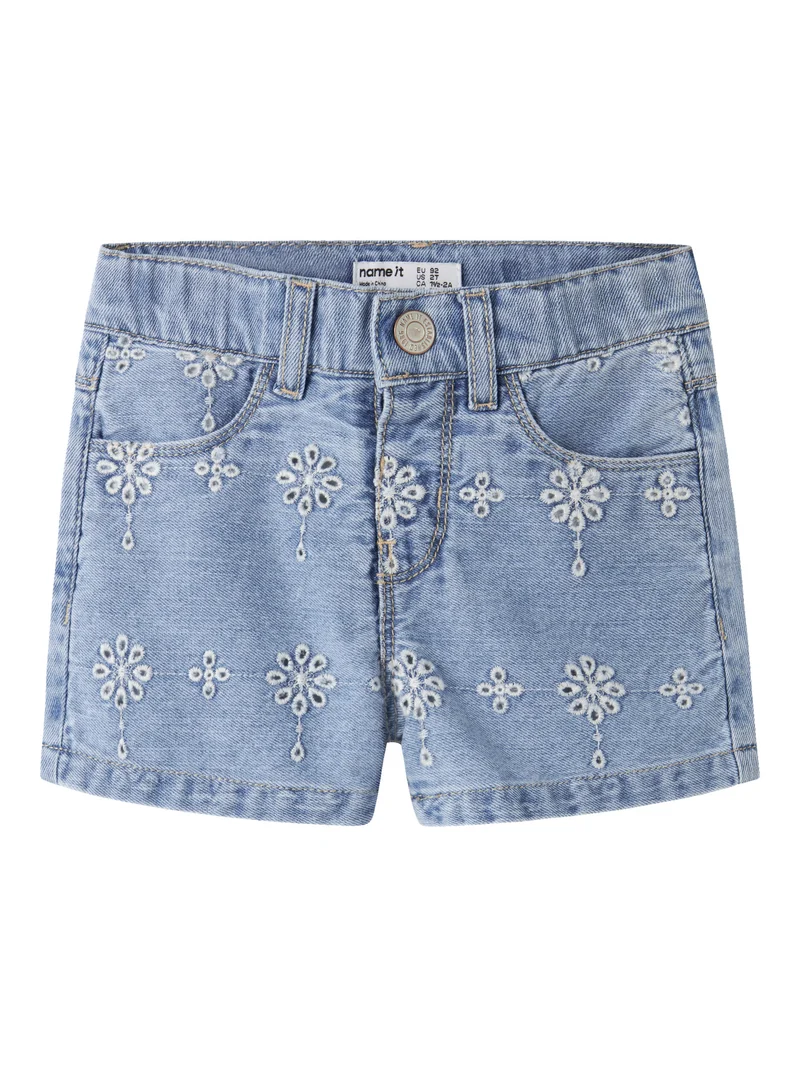Broderad JeansShorts