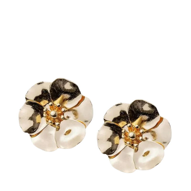 Earrings Flower Small - Gold