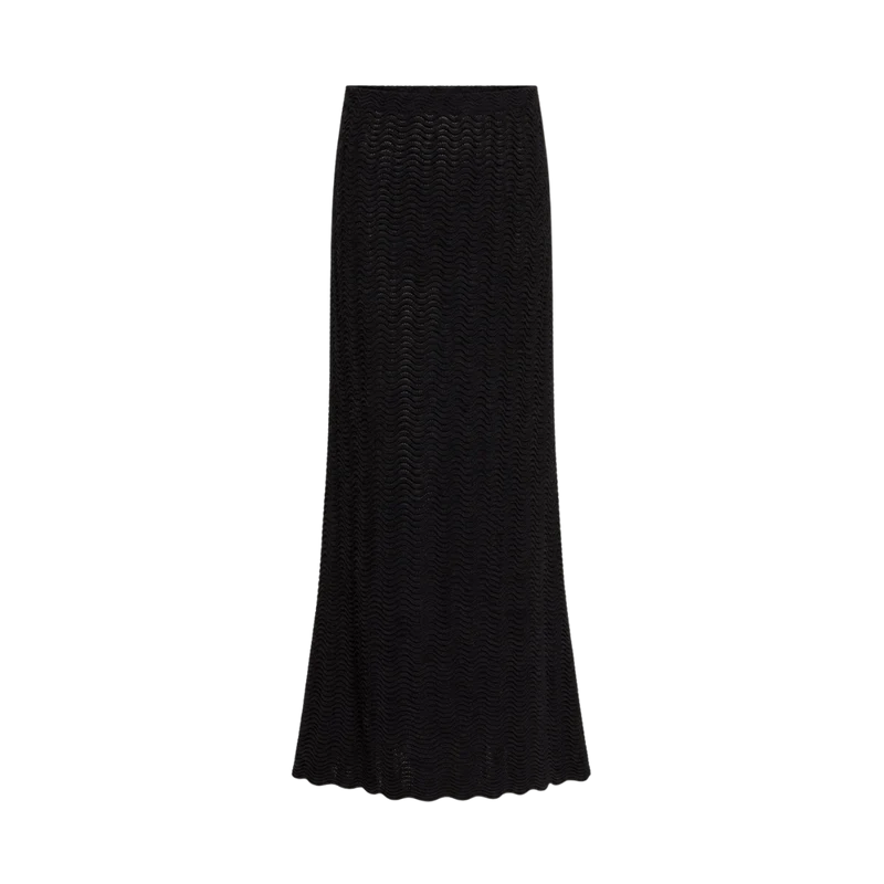 Viola Knit Skirt - Black On Black