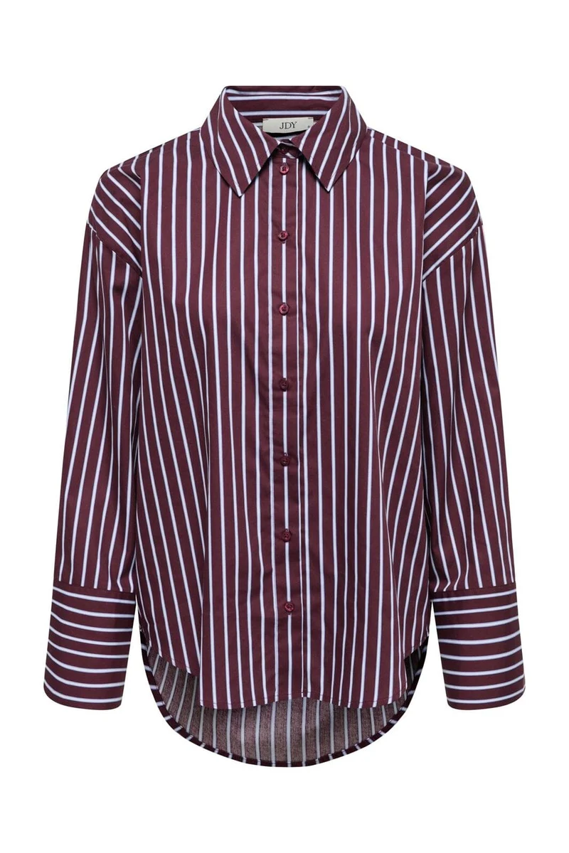 JDY - Jdyserena L/S Shirt - 5083220 Port Royale Cashmere Blue&Cloud Dancer