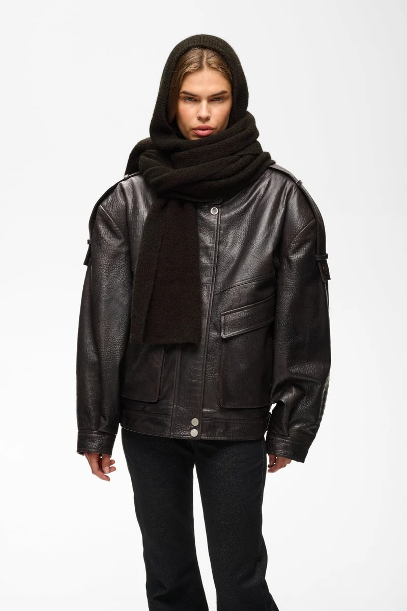 Gestuz - Gzalpha Hoodscarf 10911662 - 191018 - Ganache