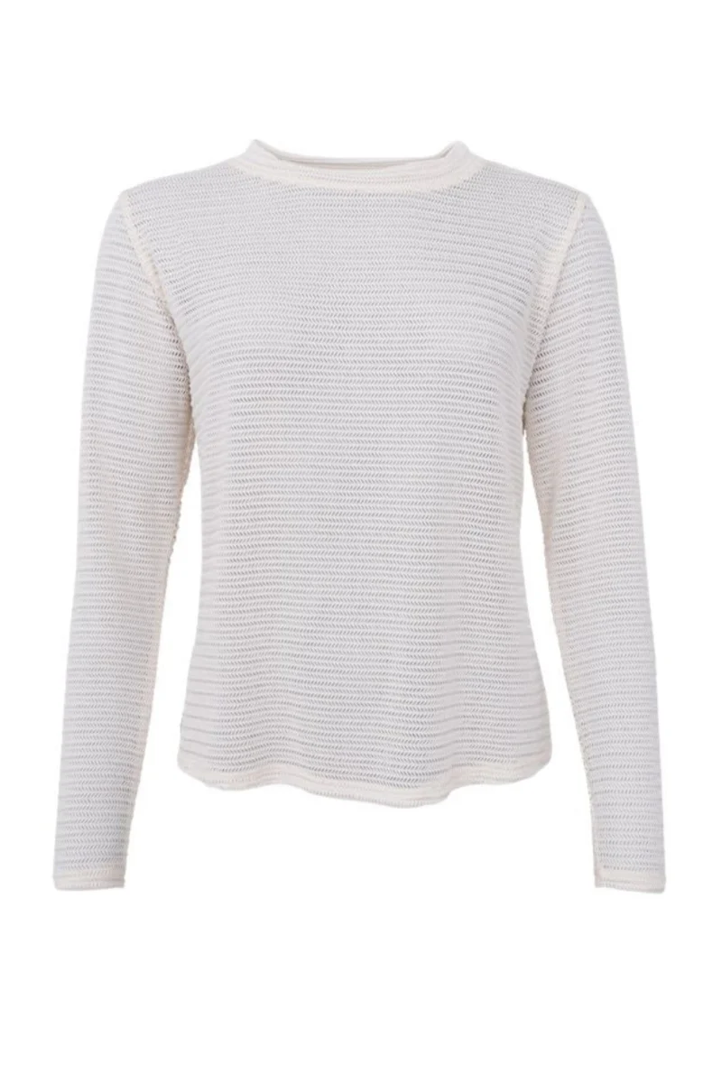 Black Colour - Bclili Mesh Blouse 41071 - Shirts - Cream