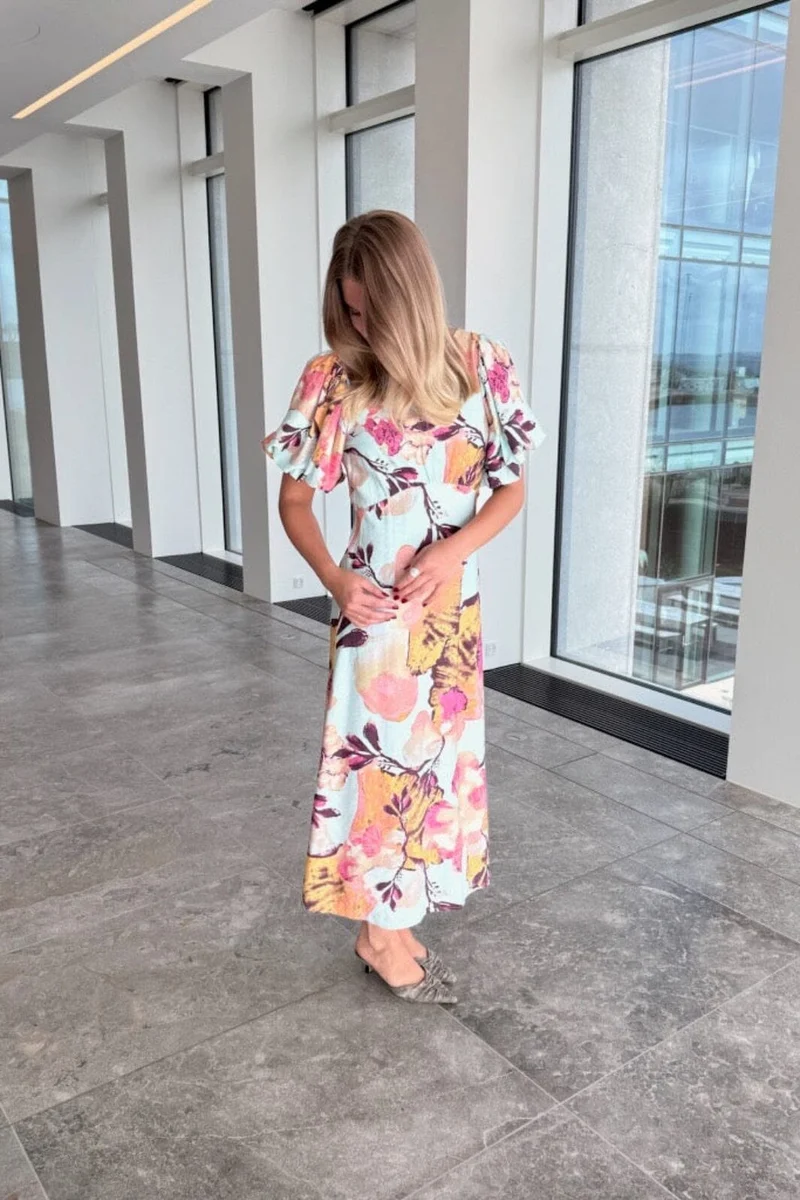 YAS - Yaserini 2/4 Long Dress - 5053167 Soothing Sea Erini