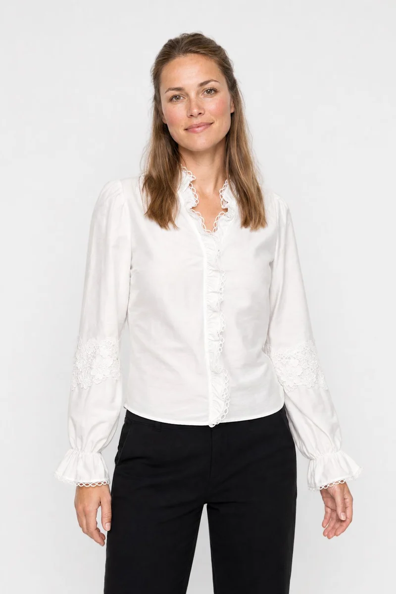 Dear Molly - Mette Shirt Shirt Ch156034b - White