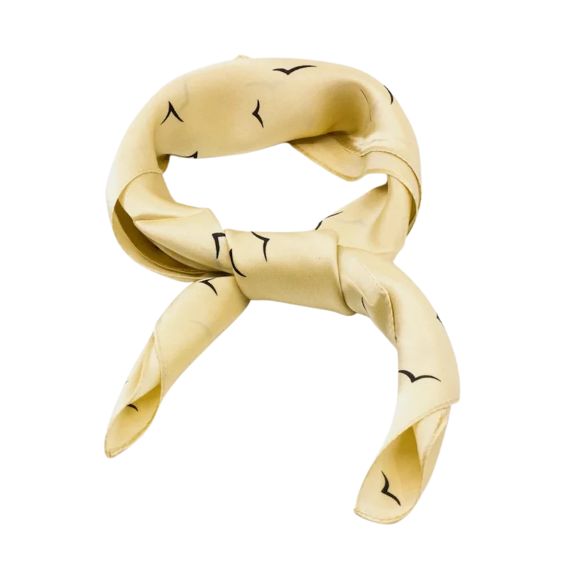 Prague silk Scarf - YELLOW