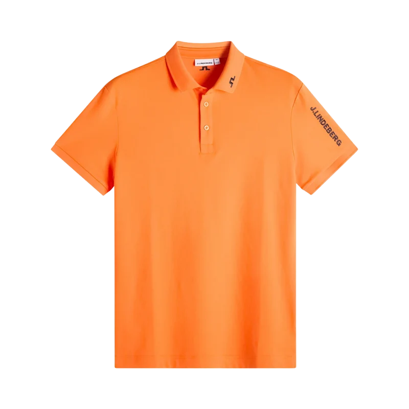 Tour Tech Pique Polo - Golden Poppy
