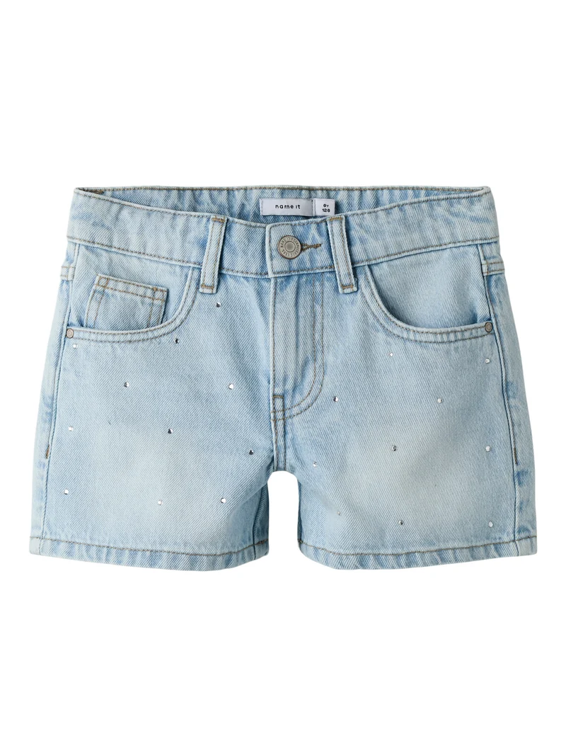 Jeans Shorts med strass stenar