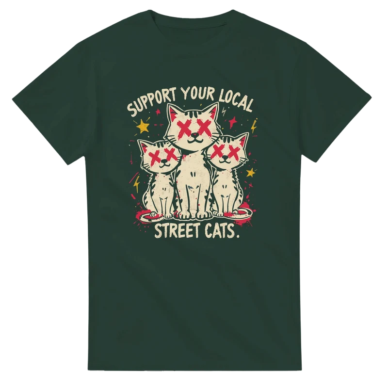 T-shirt - Support your local street cats