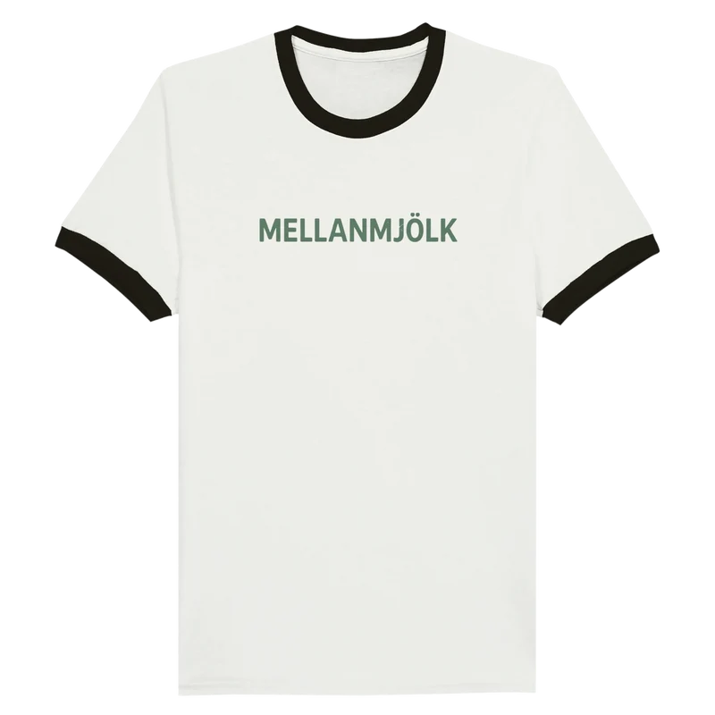 T-shirt Ringer - Mellanmjölk