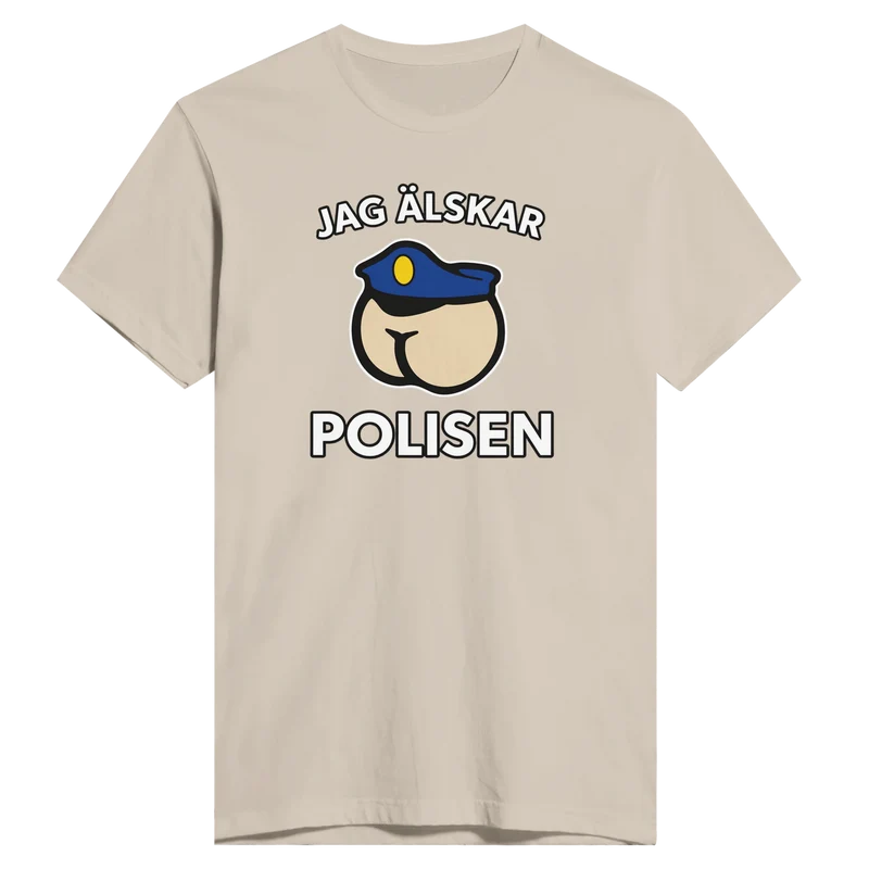 Premium T-shirt - Jag älskar polisen
