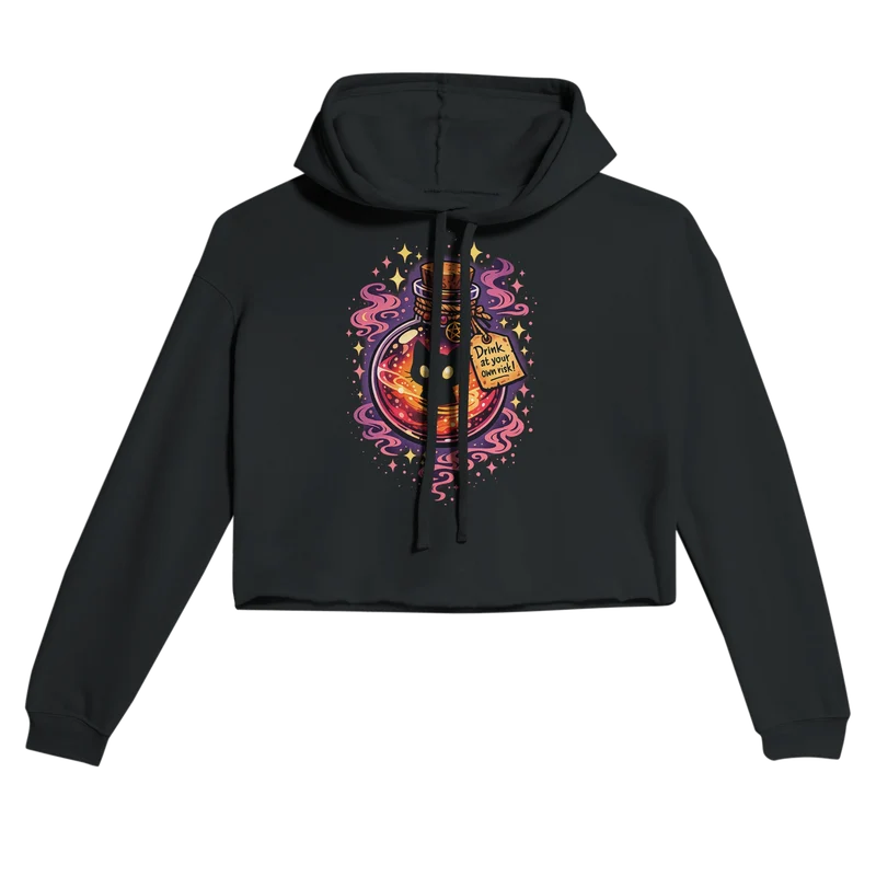 Croppad hoodie - Kitty