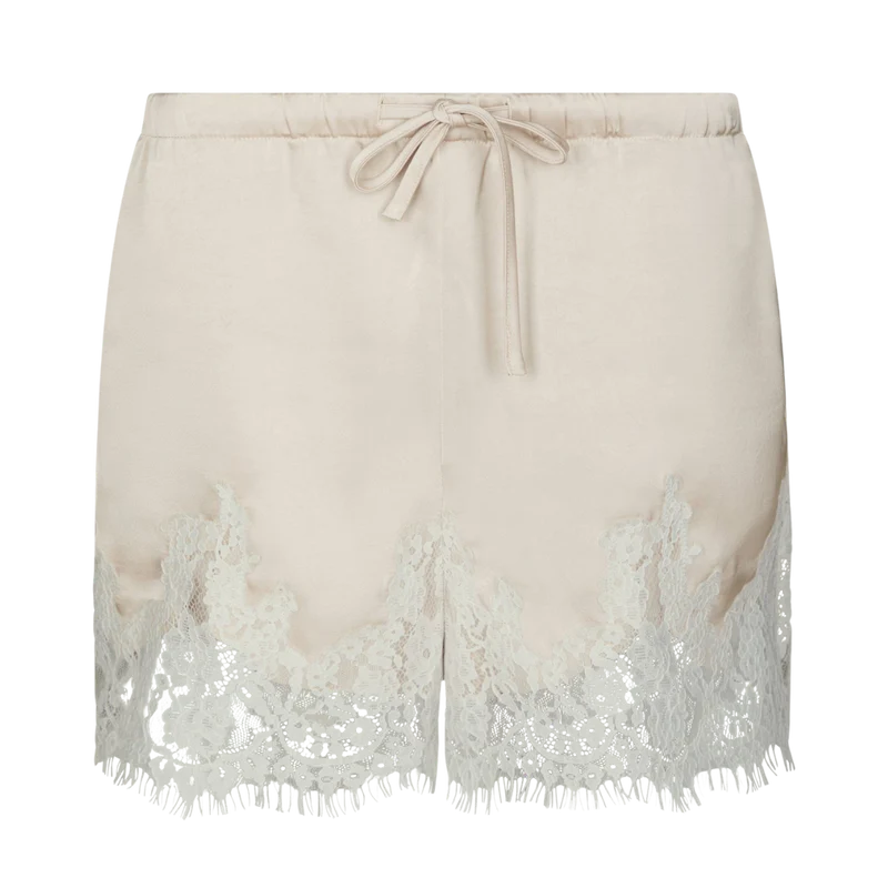 Siena Lace Shorts - Champagne