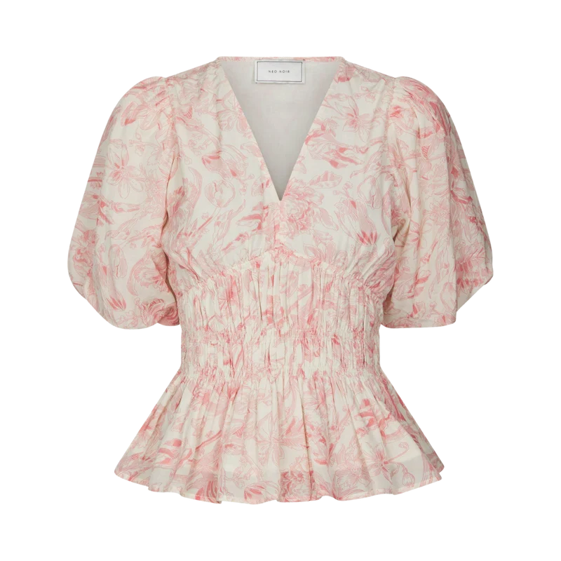 Minutti Print Blouse - Off White
