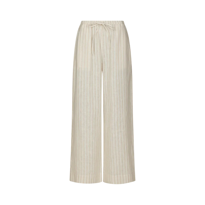 Heifa Linen Stripe Pants - Sand