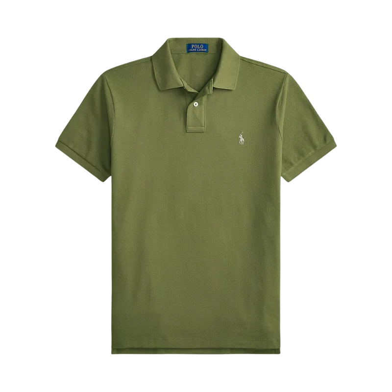 Custom Slim Fit Mesh Polo Shirt - Garden Trail