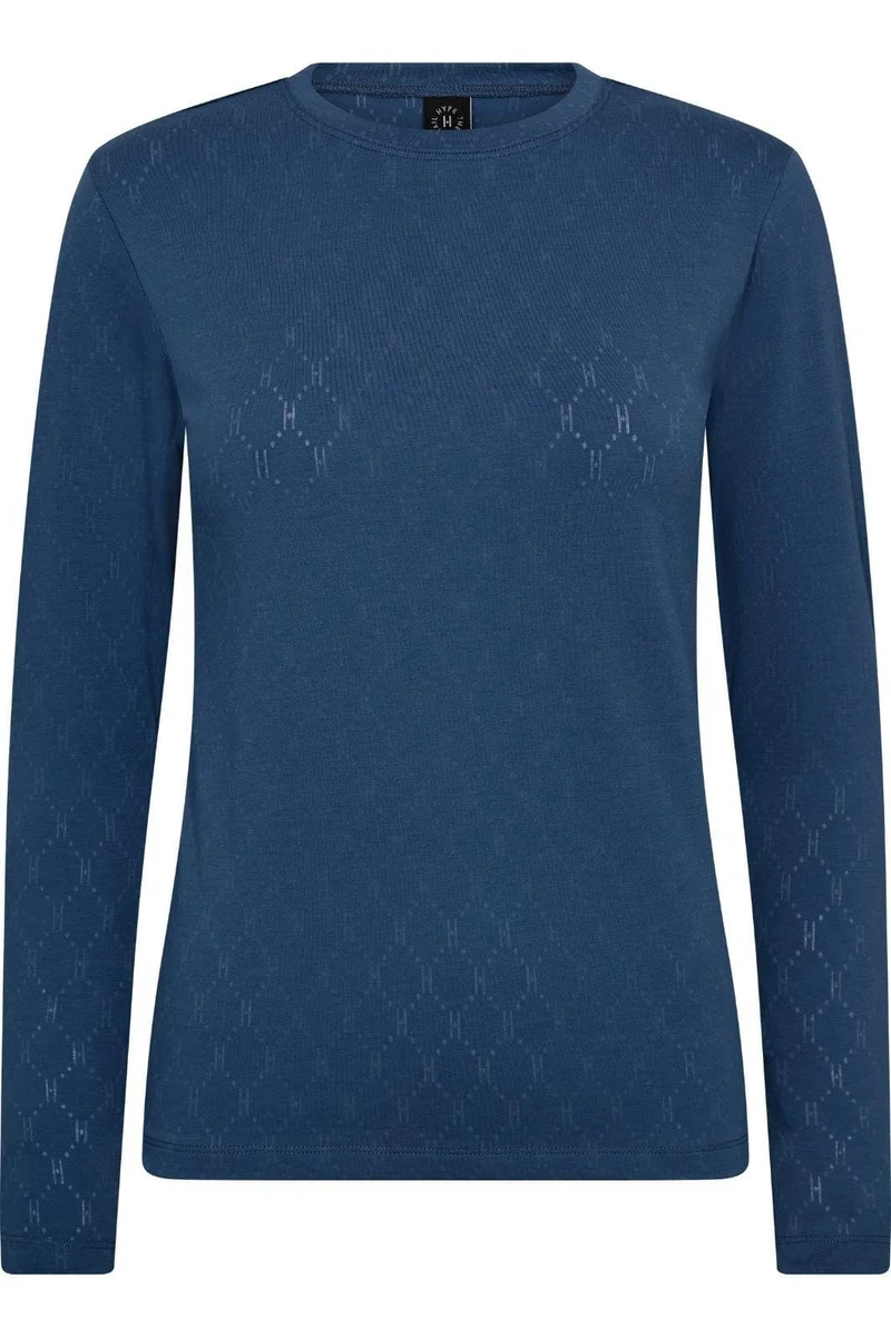 Hype The Detail - Tee L/S, Cotton 600-14 - 48 - Blå