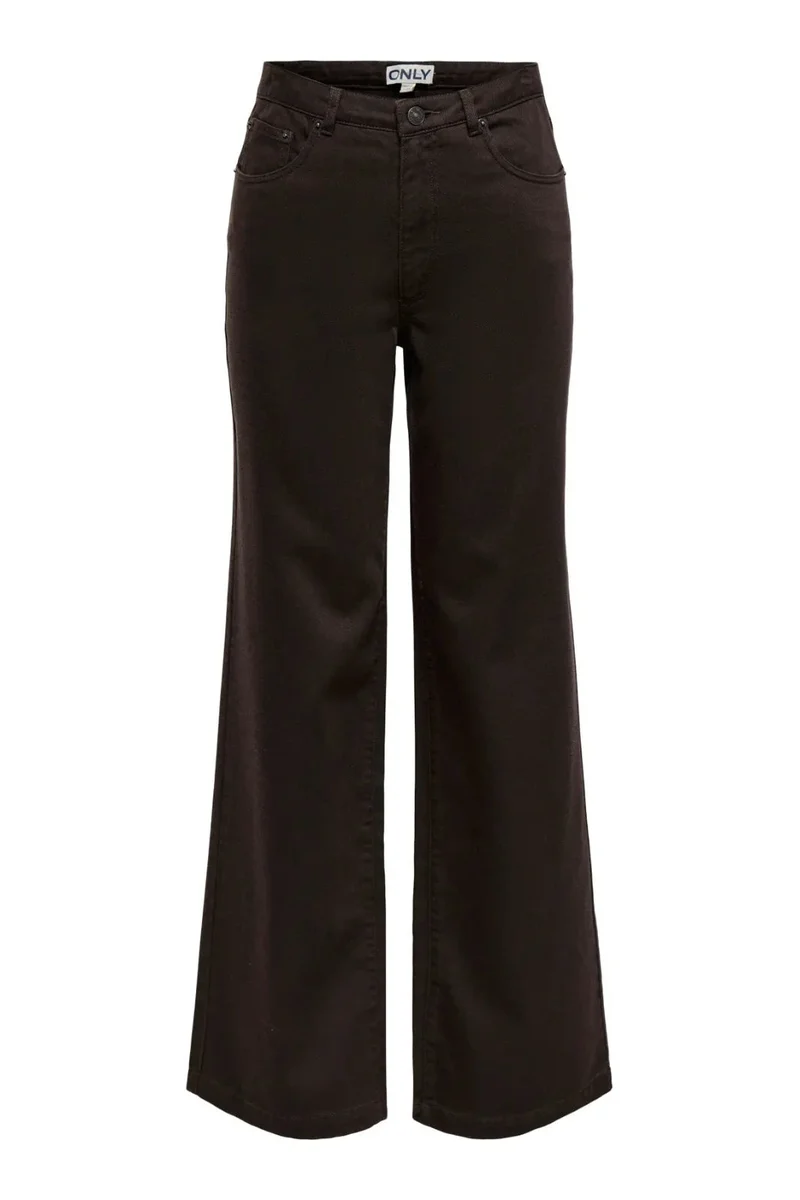 Only - Onljuicy-Soft Wide Pant - 5003385 Black Coffee