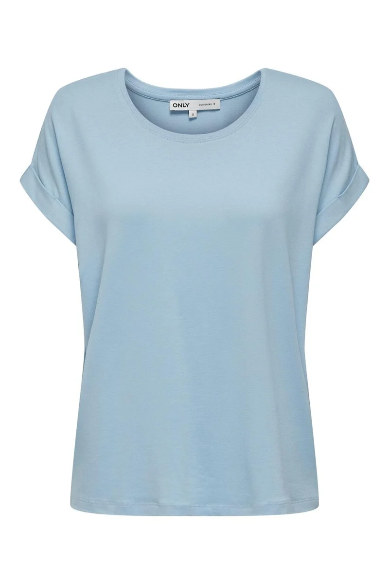 Only - Onlmoster S/S O-Neck Top - 4447962 Clear Sky
