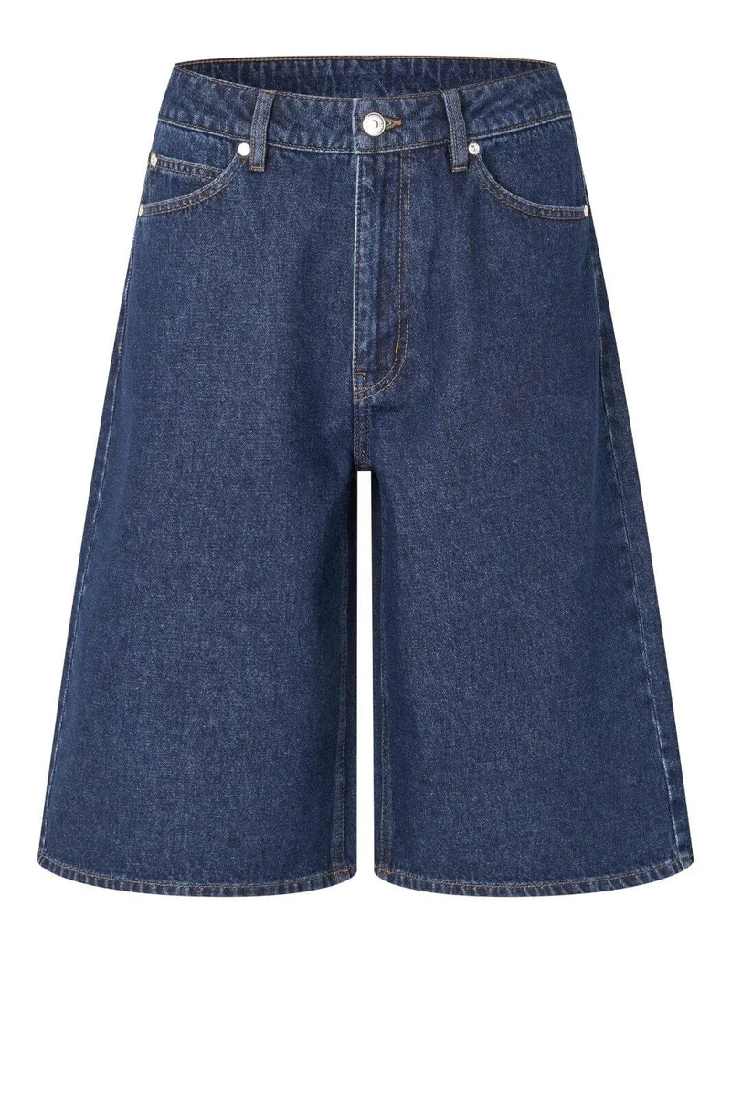 Second Female - Columbo Denim Shorts 60429 - 5998 Dark blue denim