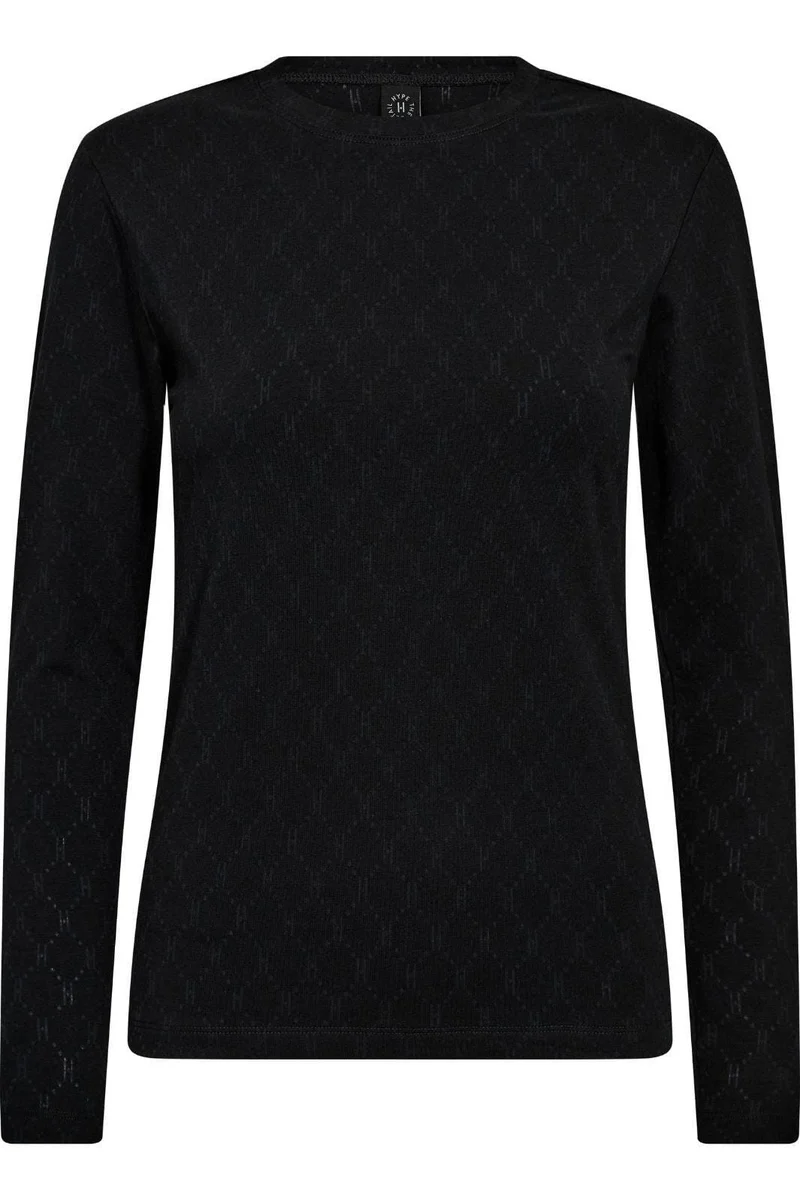 Hype The Detail - Tee L/S, Cotton 600-14 - 9 - Black