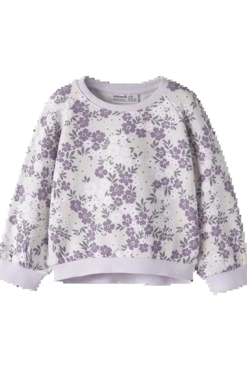 Name It - Nmfdartia Ls Nreg Sweat - 4956473 Lavender Fog