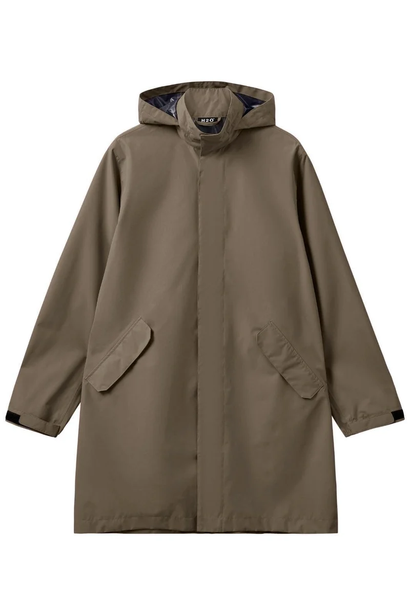 H2O - Rømø Lw Rain Long Jacket - 3553 Dusty Oak