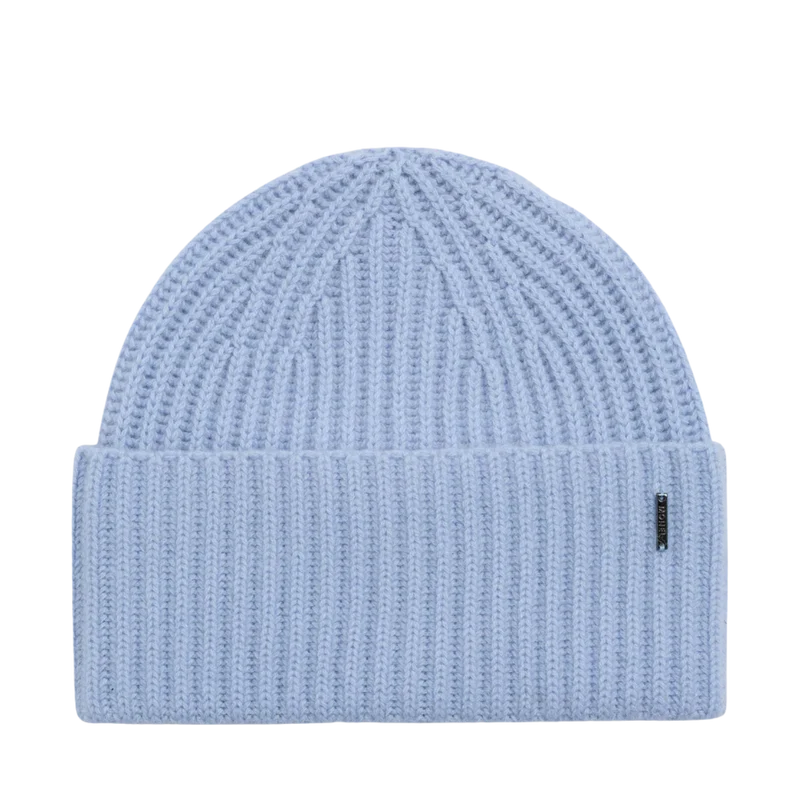 Alba Cashmere Beanie - Light Blue