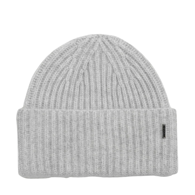 Alba Cashmere Beanie - Medium Grey
