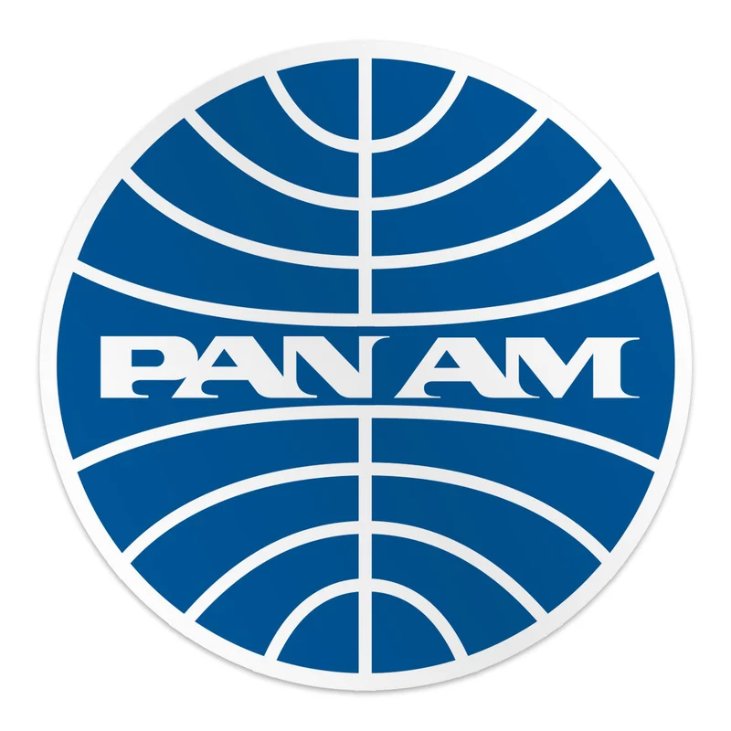 Pan-Am Globe Logo Sticker