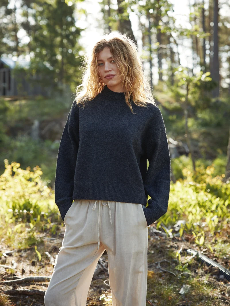 Neo Noir - Paulina Knit Blouse 159703 - 132 - Antracit