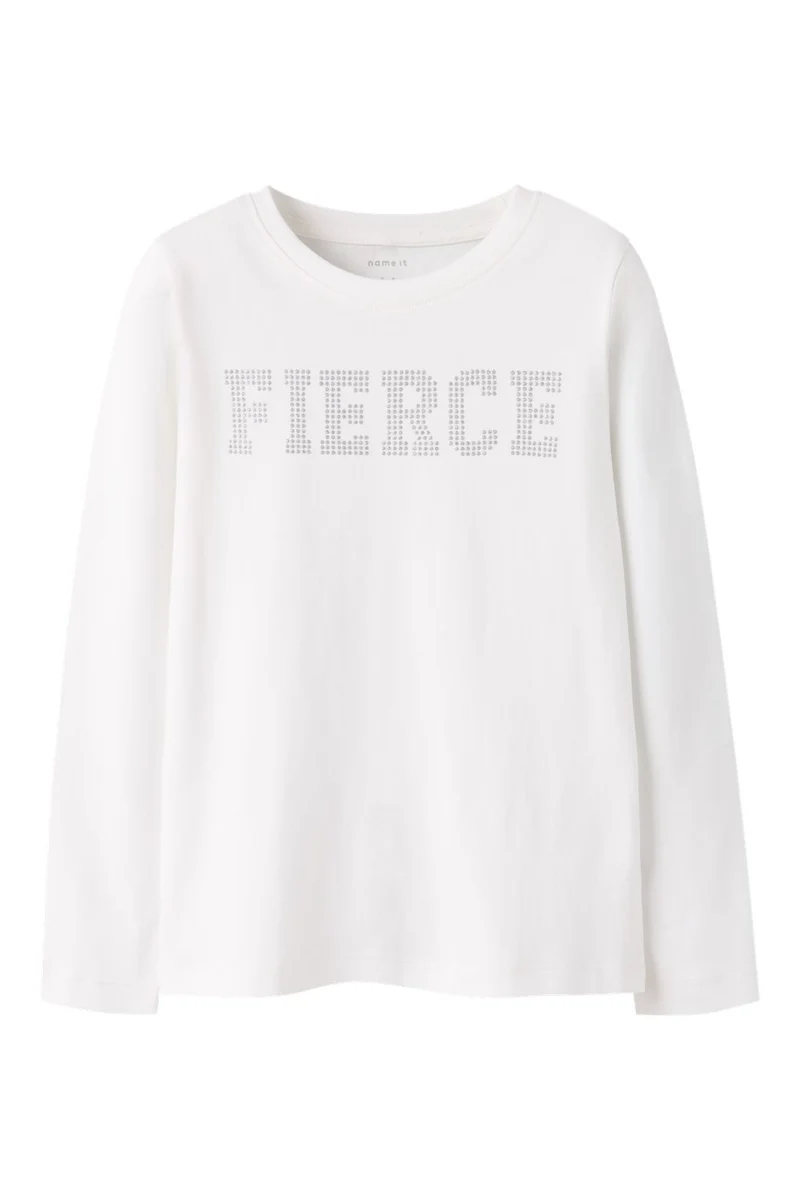Name It - Nkfoula Ls Top - 4879788 Cloud Dancer