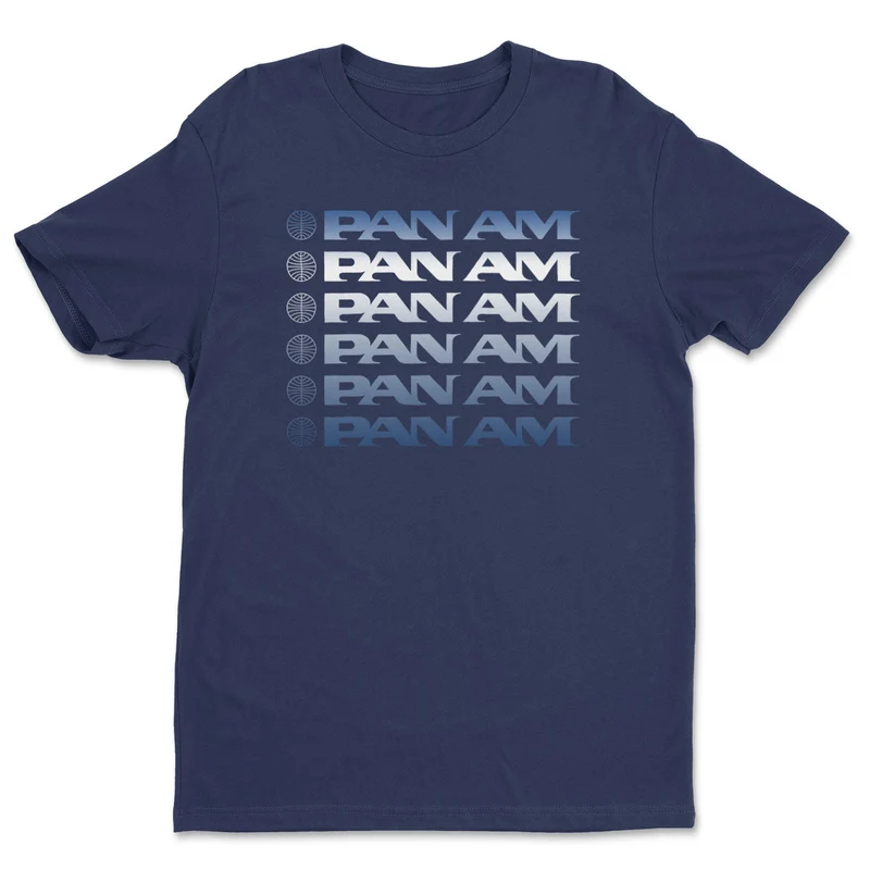 Pan-Am Stacked Logos T-Shirt