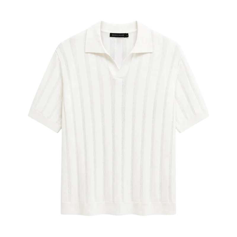 Nash Polo Knit - Offwhite