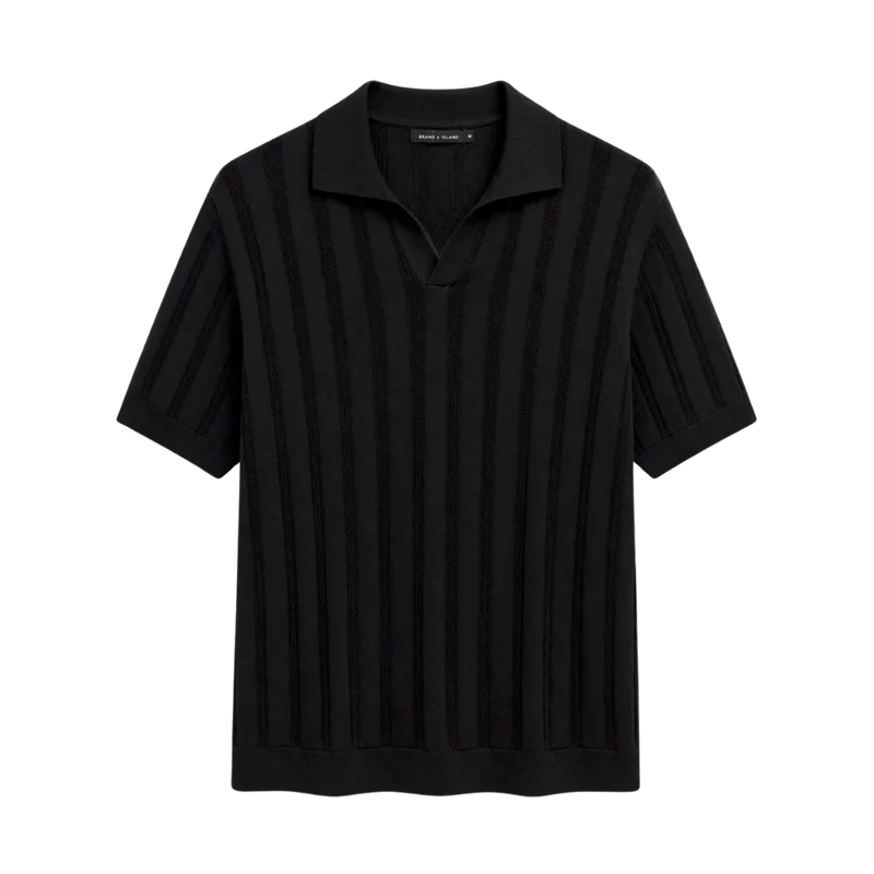 Nash Polo Knit - Black