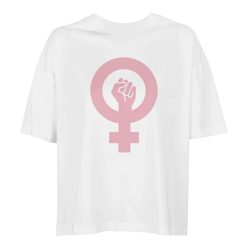 Oversized T-shirt Dam - Feminist | Ekologisk