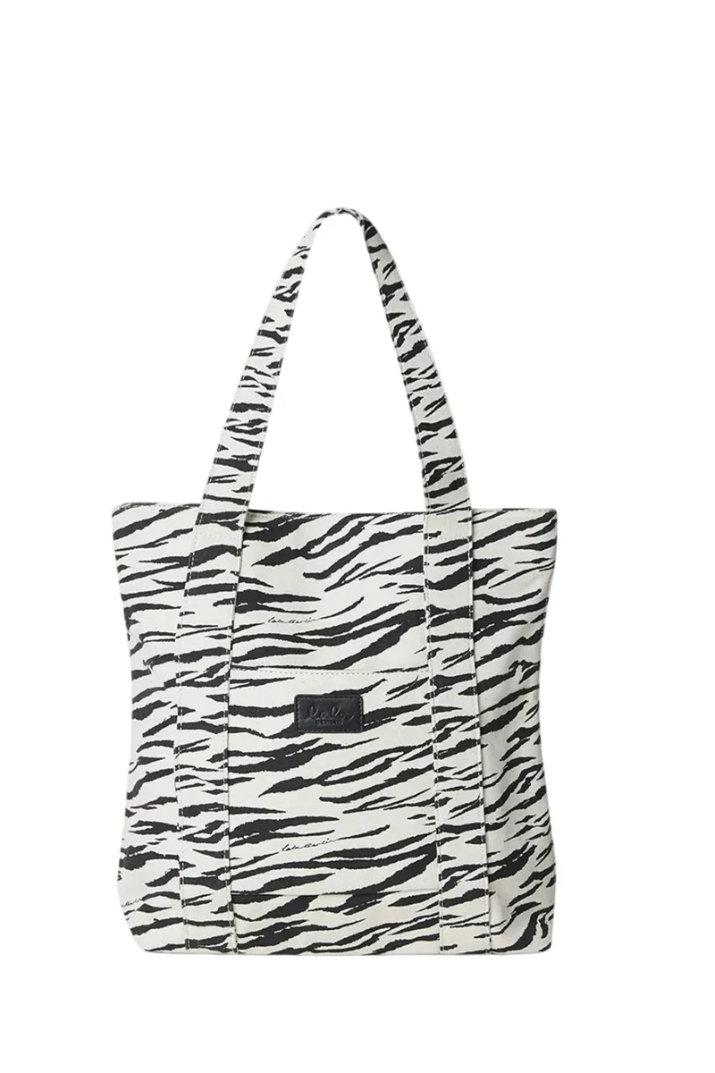 Lala Berlin - Tote Carmela 2.0 10020781 - White Black Tiger
