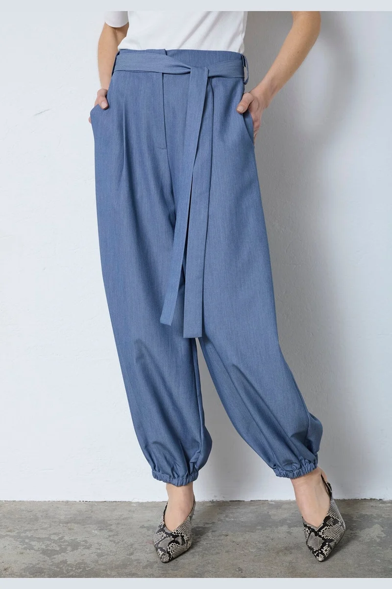 Co´Couture - Ellycc Balloon Pant 41208 - 586 - Dusty Blue
