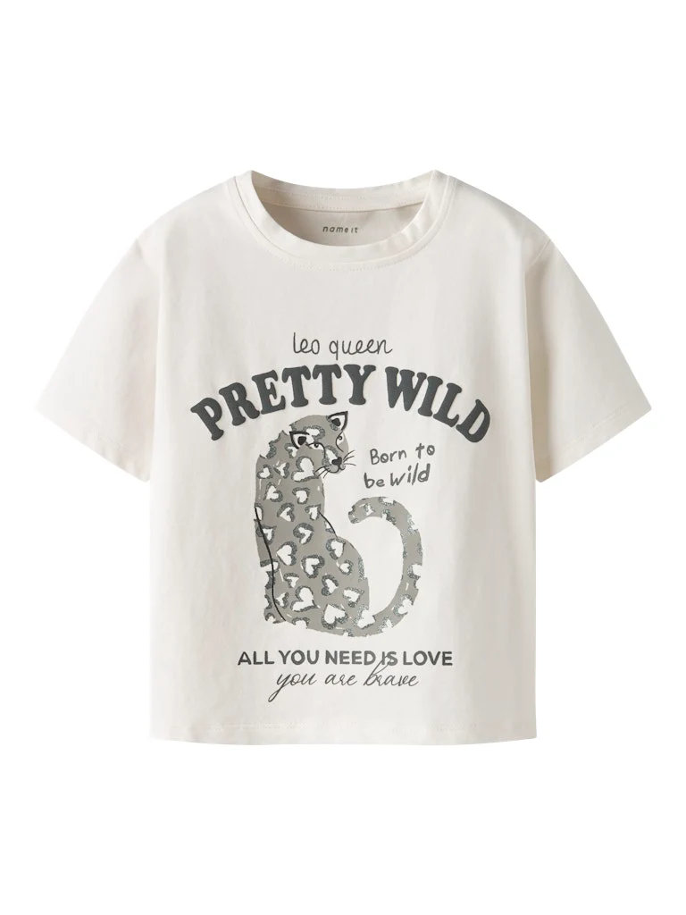 Kortärmad T-shirt Leopard