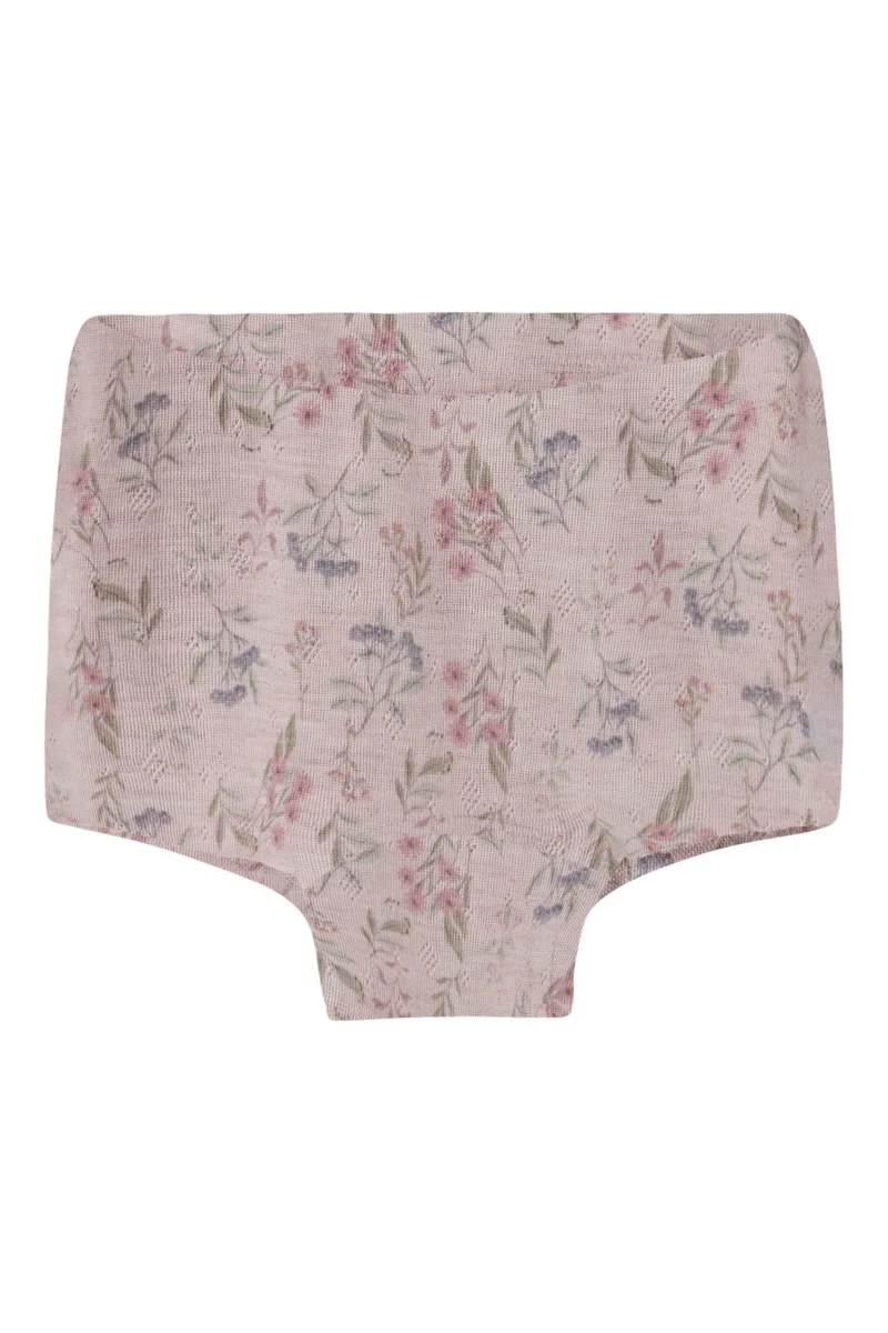 Name It - Nmfwang Wool Needle Boxer - 4968460 Violet Ice Flowers + Leafs