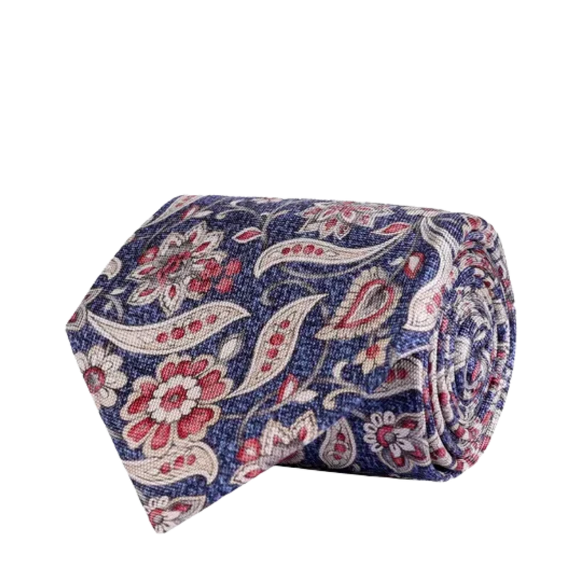 Classic Tie - 412 Navy melange