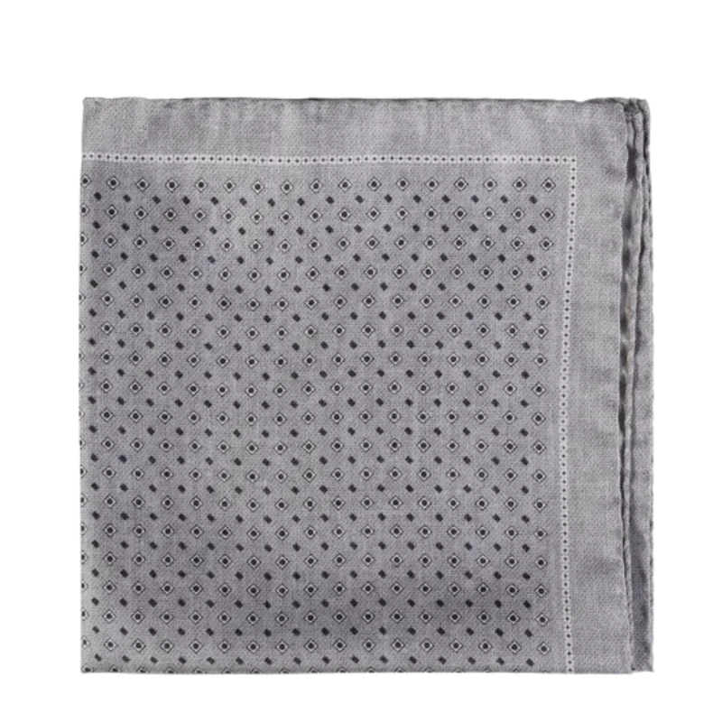 Pocket Square - 902 Grey melange