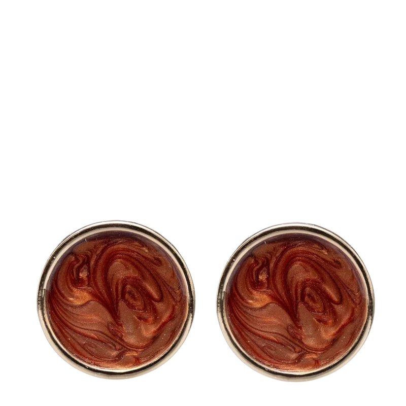 Ava Pearl Earings - Pearl Cognac