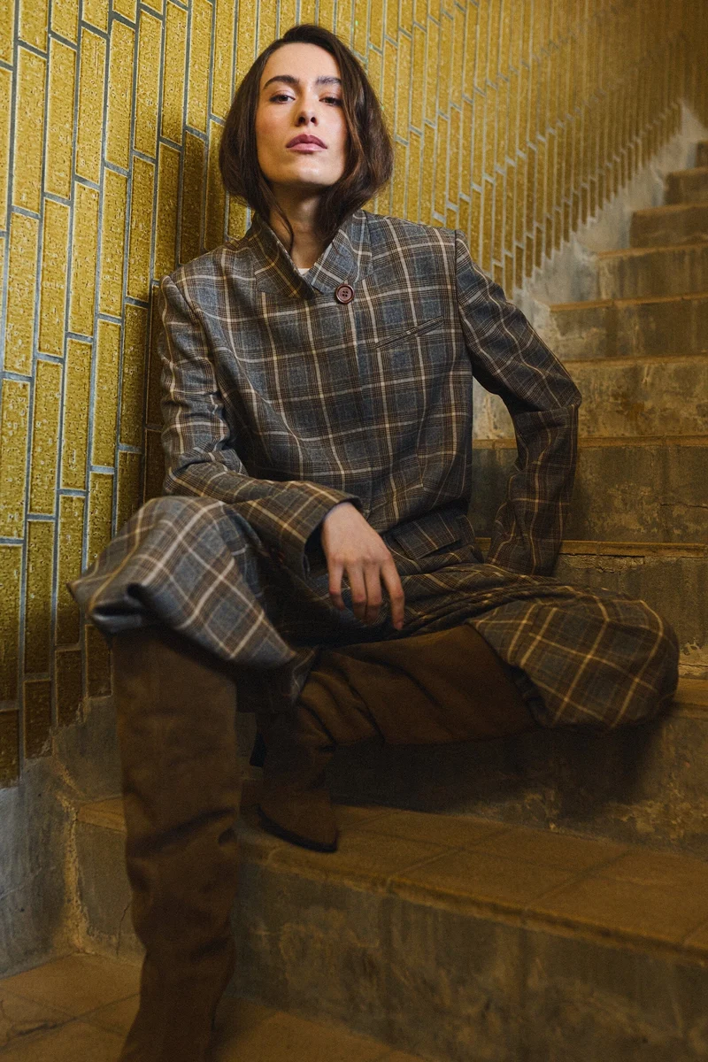 Gossia - Elligo Blazer G3260 - Brown Checks