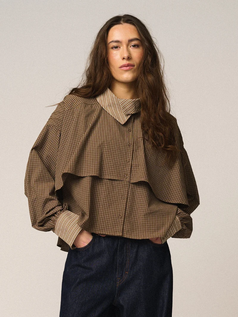 Gossia - Chalinego Shirt G3211 - Brown Checks