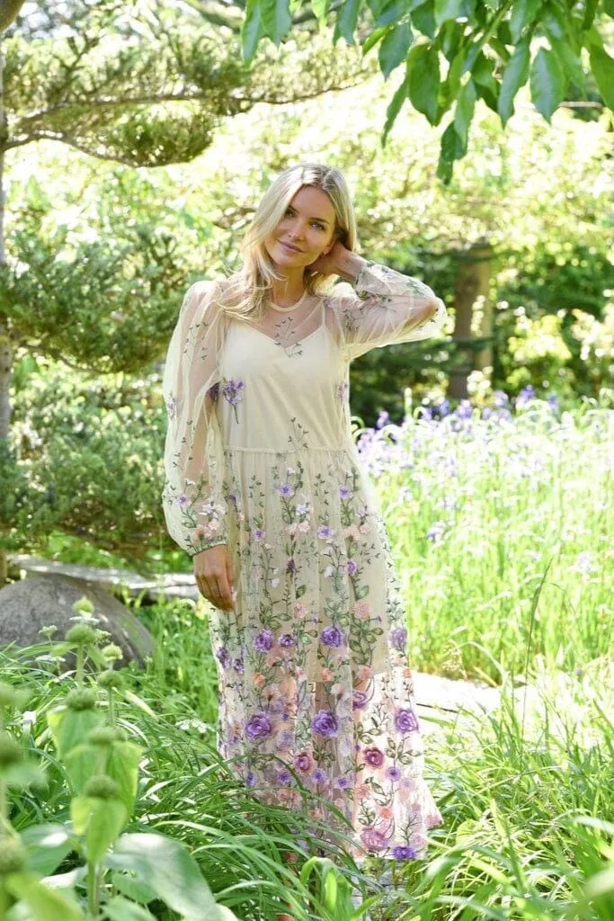 A-View - Fuschia Dress AV4614 - 180 - Green/Purple