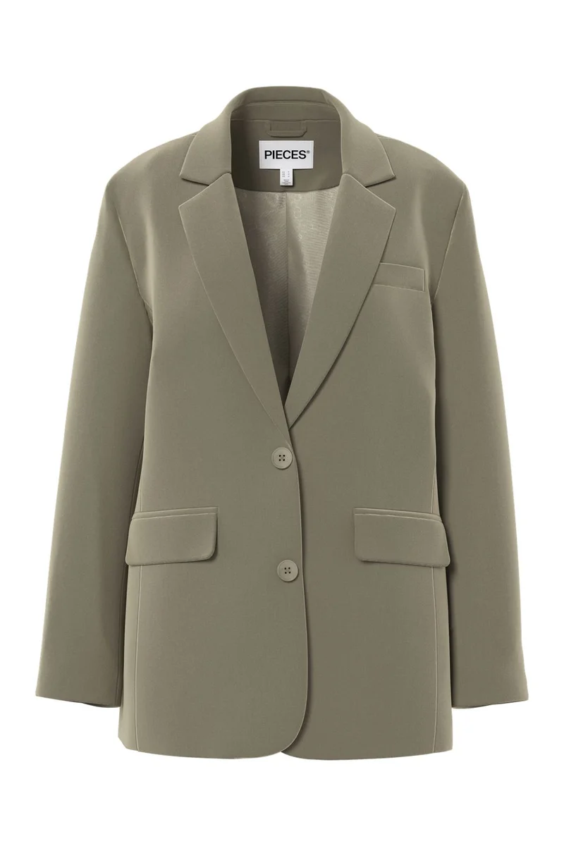 Pieces - Pckamil Ls Loose Blazer - 4899451 Overland Trek