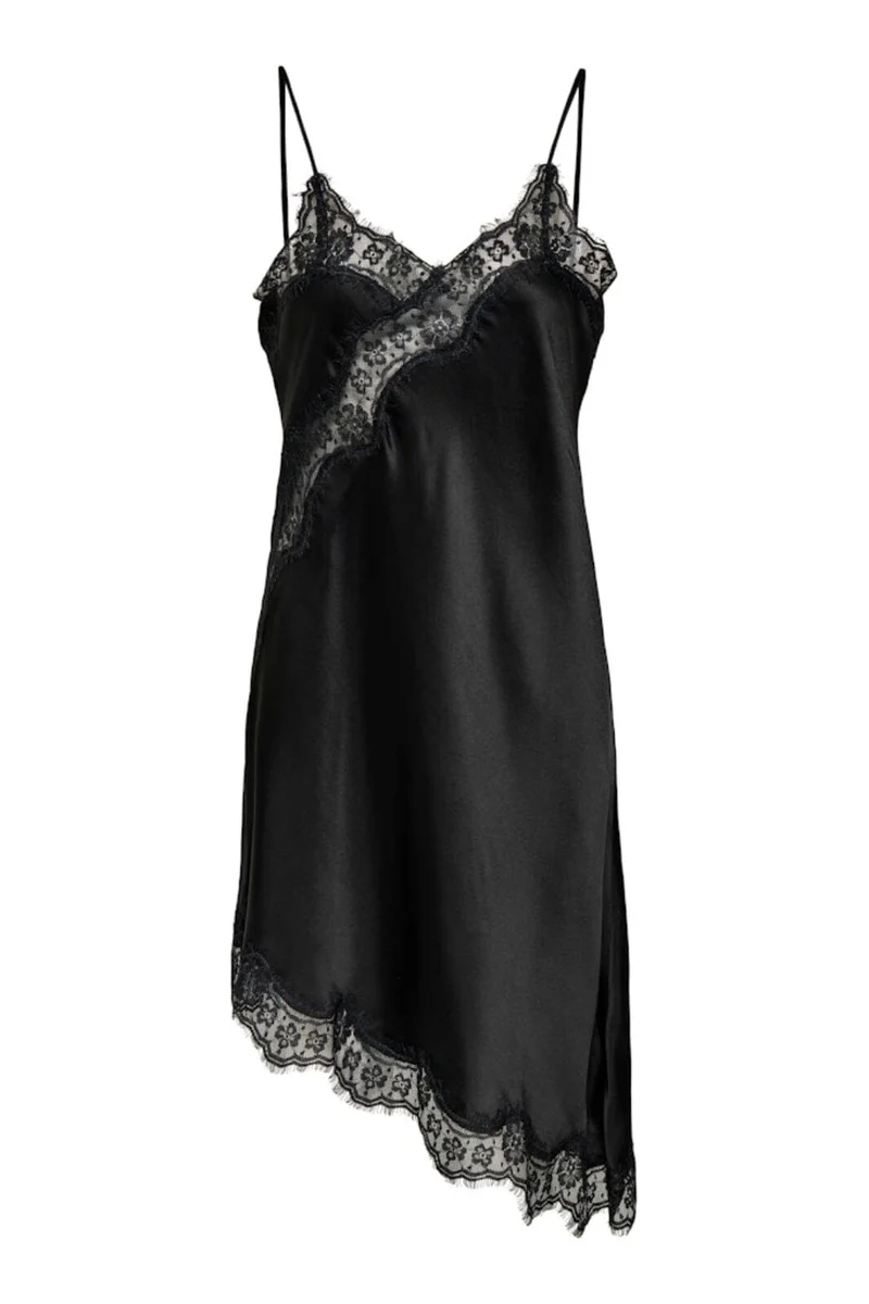 JDY - Jdyfifi S/L Asym Lace Dress - 5070991 Black