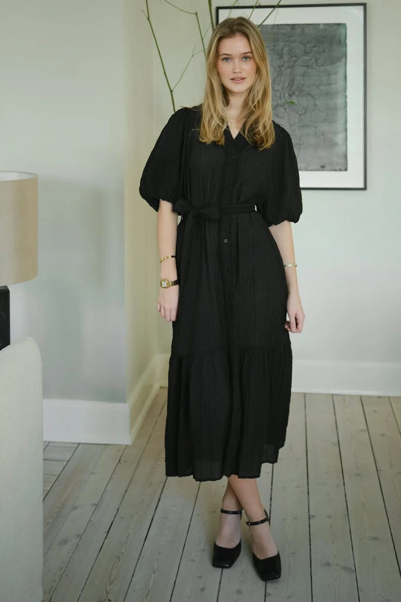 Neo Noir - Margarita Crepe Dress 167218 - 100 - Black